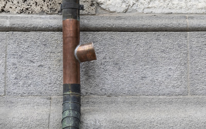 Copper plumbing pipes and fittings